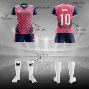 Futebol Feminino, Uniformes Personalizados